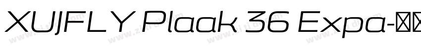 XUJFLY Plaak 36 Expa字体转换